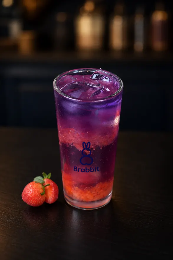 Strawberry Butterfly Pea Soda